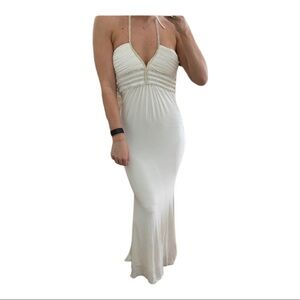 Jovani White Evening Gown with Sequins